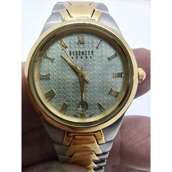 Berenger Steel Ladies Date Vintage Watch - Picture 1 of 15